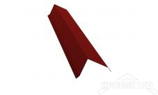 Планка торцевая 80х100, Полиэстер RAL 3011 коричнево-красный, толщина 0,45