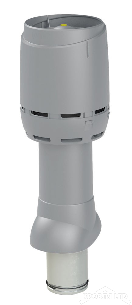 Вентиляционный выход Vilpe FLOW 125P/IS/700 цвет светло серый