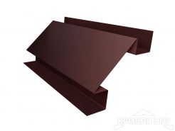 Планка угла внутреннего сложного, Полиэстер RAL 8017 шоколад, толщина 0,45