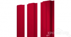 Штакетник П-образный А 0,45 PE RAL 3003 рубиново-красный