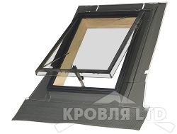 Окно-люк для выхода на крышу FAKRO WSZ   54*75 в комплекте с универсальным окладом