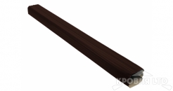 Труба прямоугольная Vortex 1м 90мм RAL 8017 шоколад